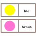 Названия цветов на немецком языке - игра Домино